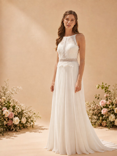 Boho brautkleid mit spitze - brautkleid,
