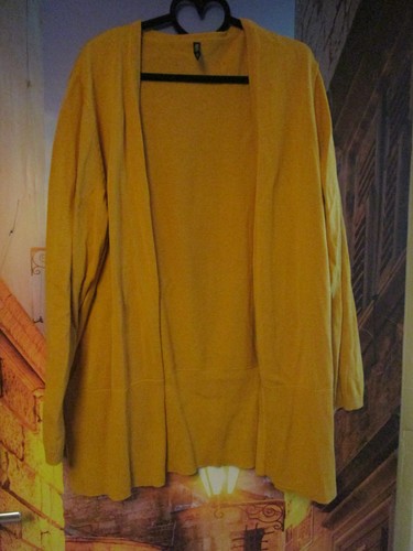 Senfgelbe strickjacke cardigan - senfgelbe,