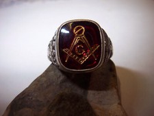 WMM-Freimaurer-Ring-Motiv-Winkel-Zirkel-Pasta-Stein-Rot-800-Silber