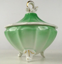 Steinmann Tiefenfurt Deckeldose Bonboniere Art Deco Grün S-5436