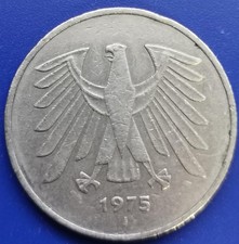 BRD  5 DM Deutsche Mark 1975 J