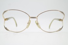Vintage Brille Christian Dior 2227 42 Gold Oliv Oval Brillengestell eyeglasses