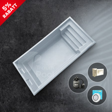 GFK Pool, Schwimmbecken 8,4 x 3,6 x 1,5 Einbaubecken Fertigpool HERSTELLER