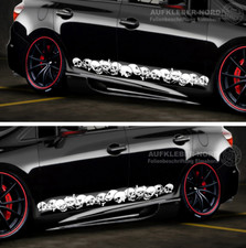 2x Seitenaufkleber Skull