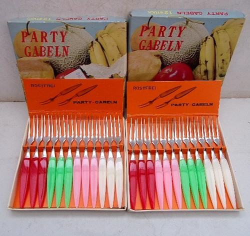 Bunte partygabeln cocktail - 24,