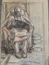 Original Pastellzeichnung