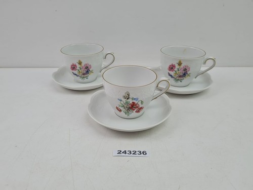 Kaffeetassen blumen - 3x,