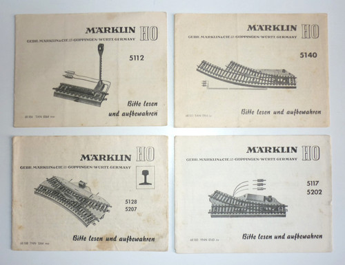 Märklin orig anleitungen - h0, orig.