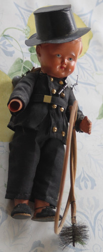 Puppe 1935 schornsteinfeger - puppe, um