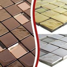 Muster Glas Mosaik Steine Midland Fliesenspiegel Wandverkleidung Küchenrückwand