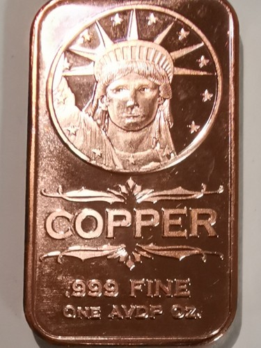 Kupferbarren liberty head - "liberty, of