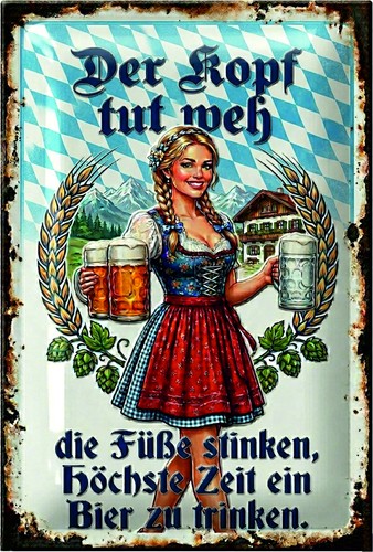 Retro bier metall - bier, bar