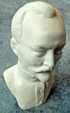 Büste Figur Statue Deko: Unbek. Mann (Komponist?), 135 mm, Porzellan m. Stempel