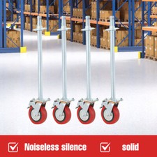 4x Gerüstrollen Spindelrollen Alu 190x790mm für Rollgerüst 700kg Tragfähigkeit