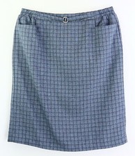 Rock mit Gummizug Gr. 23 Grau Damen-Skirt Freizeitrock RPW