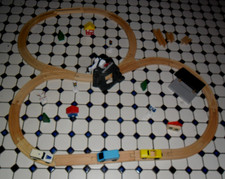 große Holzbahn Eisenbahn Holz