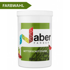 1 L Wetterschutzfarbe, Holzlack, Holzfarbe, Deckend, RAL Farbwahl - SEIDENMATT
