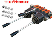 Handsteuerventil Handhebelventil Hydraulik 40L 5-fach  + 2xKreuzhebel + ADAPTER