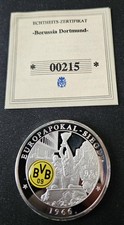 Medaille Münze Borussia Dortmund 29g 40mm Europapokal-Sieger 1966 BVB Limitiert