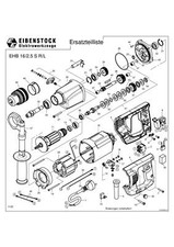 Eibenstock Ersatzteile für EHB 16/2.5 S R/L Handbohrmaschine