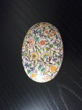 VINTAGE OMA' s IAN LOGAN'S Seifendose BLECH Blume LAVENDER 1981 DOSE SAMMLER ?