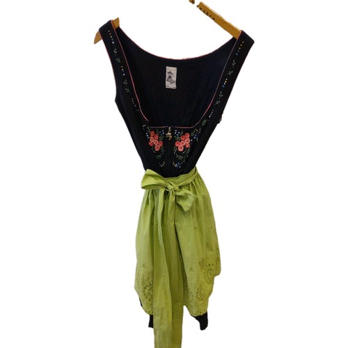 Dirndl 70er 80er schwarz kurz - 70er/80er,