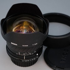 SIGMA 14mm  f/3.5 Fisheye - PENTAX K-A mount lens made in Japan