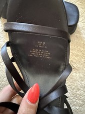 H&M High Heels Gr. 38 Schwarz Plateau Riemchen Sandalen