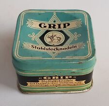 Grip Stahlstecknadeln Nr.6 alte Blechdose leer