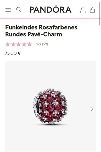 Pandora kugel charm - pandora,