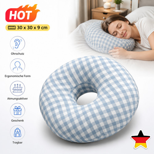 Donut kissen ohrlochkissen - donut,