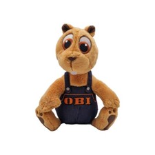 Obi Biber Plüsch Stofftier Kuscheltier Baumarkt Werbung Heimwerker ca 30cm Trudi