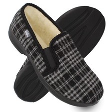 Herren Filz Hausschuhe grau