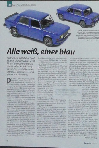 Simca 1000 rallye 1 - rallye, 3