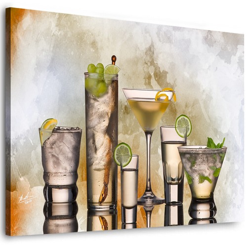 Leinwand bild coctails bar - coctails, &