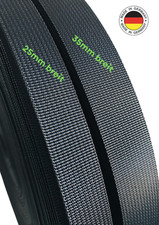 Polyester Gurtband Schwarz–