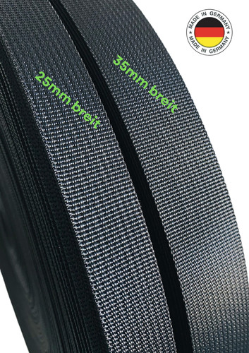 Polyester gurtband schwarz - polyester,