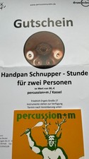 Handpan Schnupperstunde 2 Pers. Percussion+m Kassel Gutschein Geschenkgutschein
