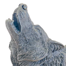 ? WOLF Skulptur【TOP】lebensecht ★ lebensgroß ★ massiv ★ hochwertige Details ★