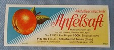 altes Saftetikett