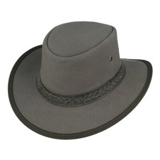 Outback Cowboyhut aus gewachstem Canvas australischer Westernstil dick robust australischer Ha
