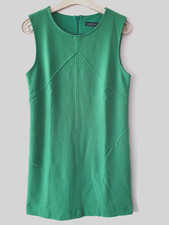 Neuw. MARC CAIN Etui Kleid WOLLE 10% KASCHMIR Grün Strickkleid ca. 38 Business