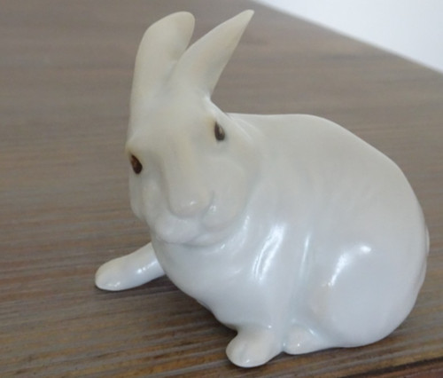 Porzellan figur hase - porzellan,
