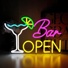 Bar offene Schilder