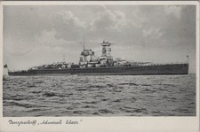 AK Postkarte Panzerschiff Admiral Scheer deutsche Kriegsmarine 2. Weltkrieg
