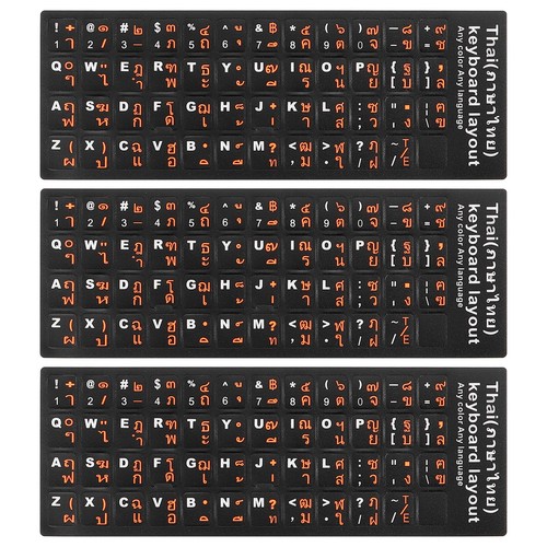 3stk thai tastatur aufkleber - thai,
