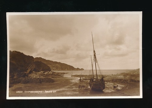 Devon combe martin - martin, beached