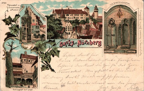 Litho gruss aus nürnberg - litho,