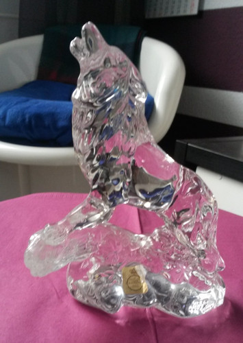 Figur wolf bleikristall - figur,