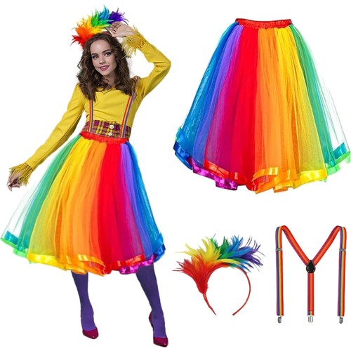 Regenbogen tüllrock damen - tüllrock,